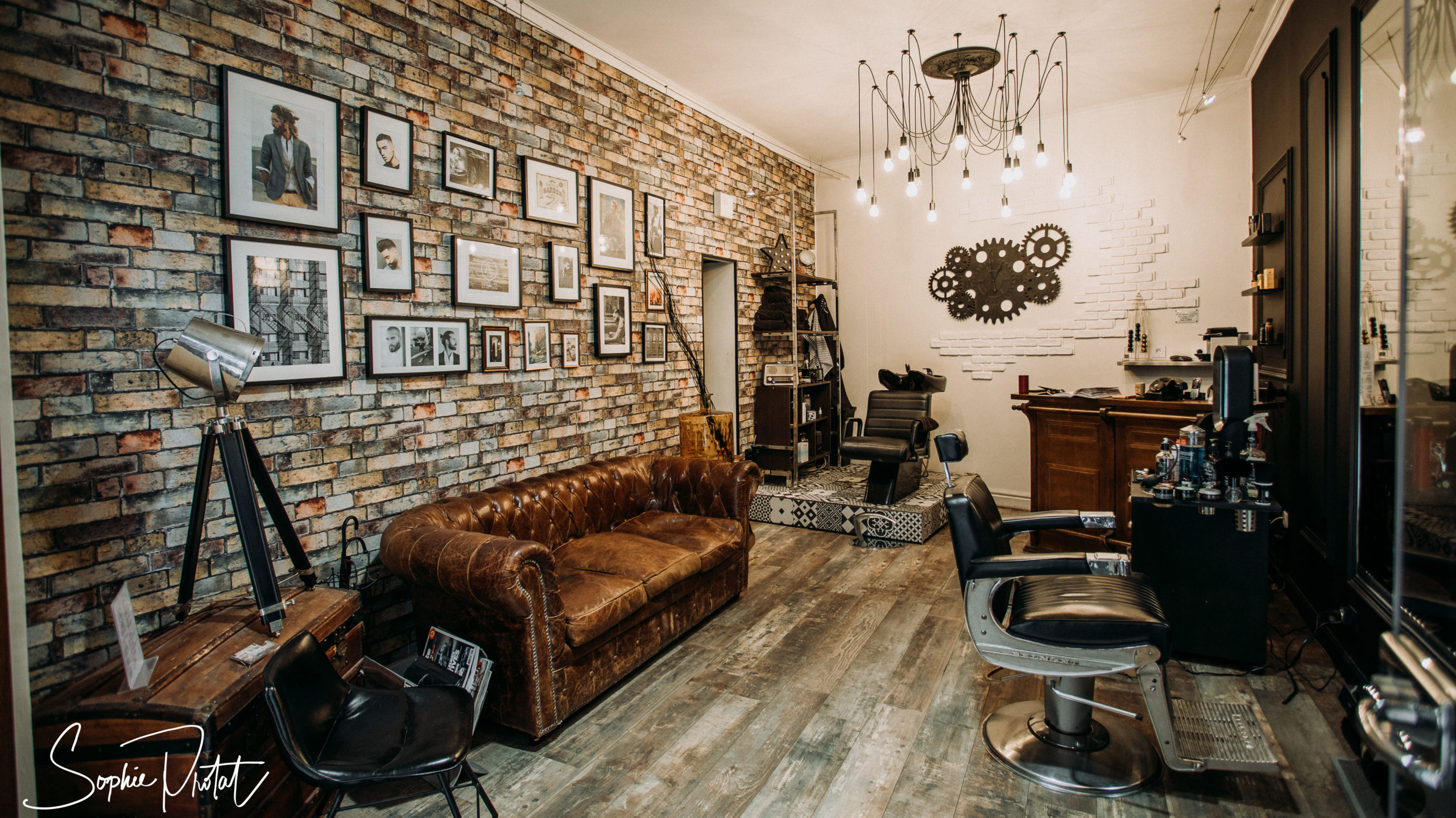 Architecture d'intérieur barbier, salon de coiffure