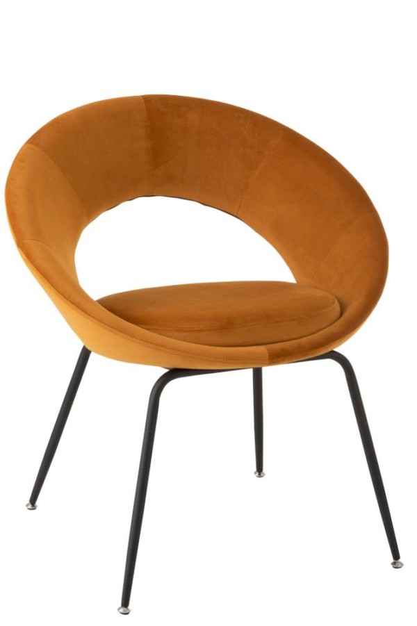 Chaise Ronde Jaune Ocre