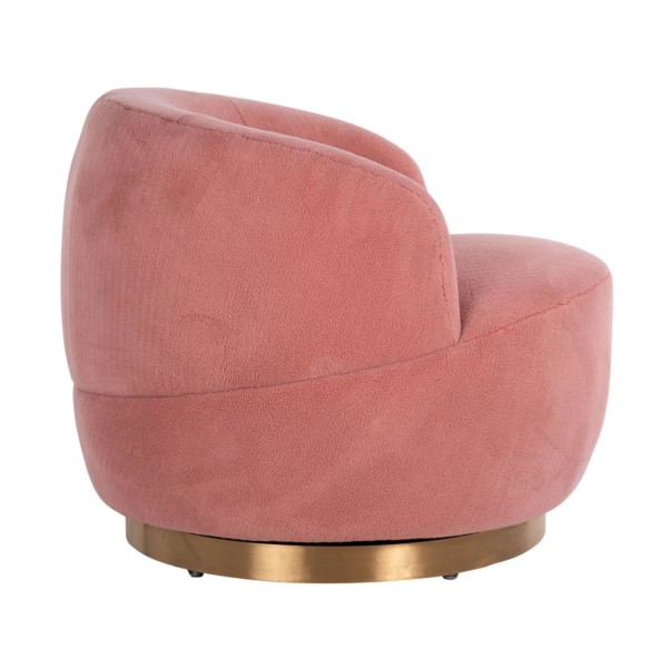 Fauteuil pivotant Teddy - Pink
