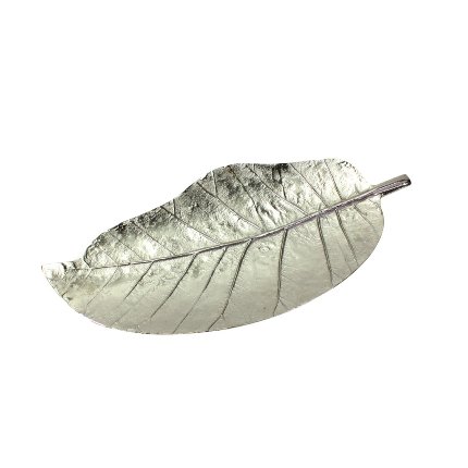 Plateau decoratif feuille Or